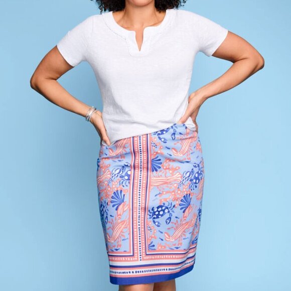 TALBOTS Canvas A-Line Skirt Size 0 - Picture 1 of 8